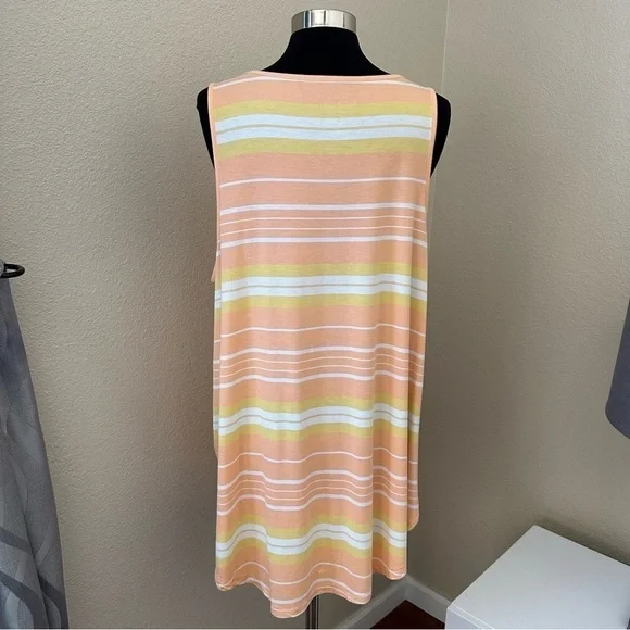 Torrid Super Soft Striped Orange Sleeveless Tank Top Size 4X - Picture 10 of 12
